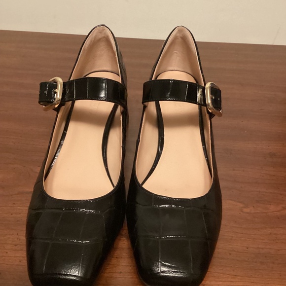 J.CREW CROC EMBOSSED MARY JANE SZ 9 - Picture 2 of 12